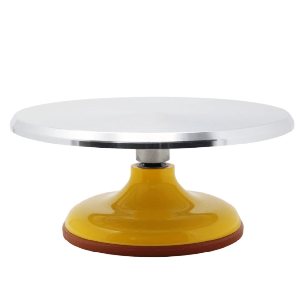 JK Adams Rotating Cake Stand in Marble & Walnut For Easy Frosting on Food52